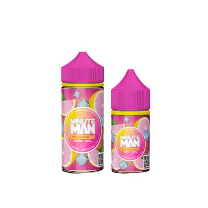 Minute Man Pink Lemonade Ice Tobacco Free Nicotine100ml E-Juice