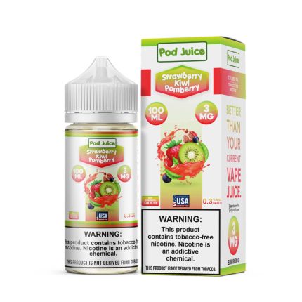 Pod Juice Strawberry Kiwi Pomberry Tobacco Free Nicotine E-Juice 100ml